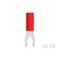 Te Connectivity Fork Terminal, #6 Stud Size, 22 AWG, 600/1,000 V, PVC Insulated, Red 53240-2 - alternate 4